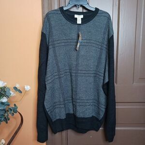 Dockers Men's XL Black Motif Long Sleeve Sweater
